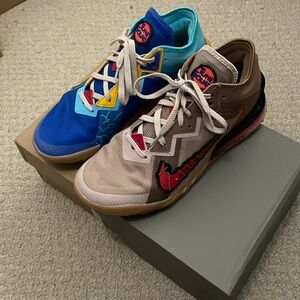 Men's Nike LeBron 18 Low Wile E. vs Roadrunner Space Jam size 10 USED